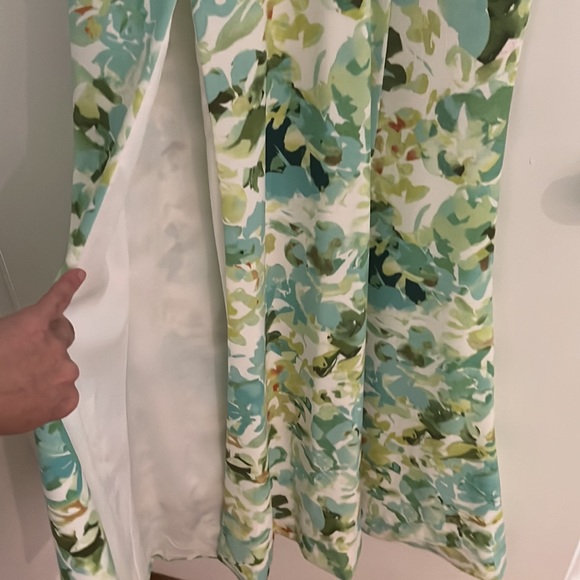 Dress the population with slit, long floral dress, beautiful size small - Picture 4 of 8